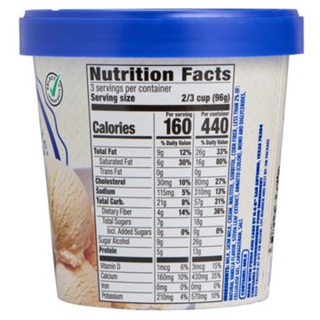 H-E-B Creamy Creations No Sugar Added Vanilla Ice Cream