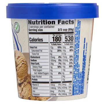H-E-B Creamy Creations No Sugar Added Butter Pecan Ice Cream