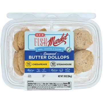 H-E-B Fish Market Duo Seasoned Butter Dollops - Chesapeake & Steakhouse