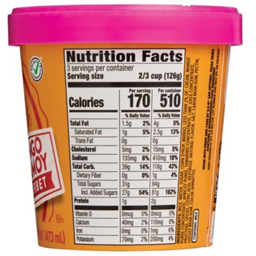 H-E-B Creamy Creations Mango Chamoy Sherbet, 1 pt