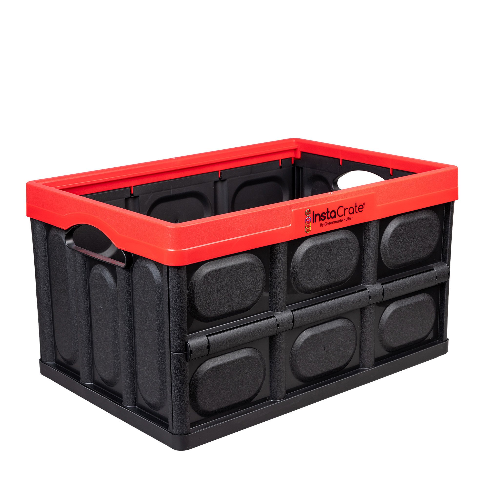 Greenmade InstaCrate Collapsible Storage - Black & Red - Shop
