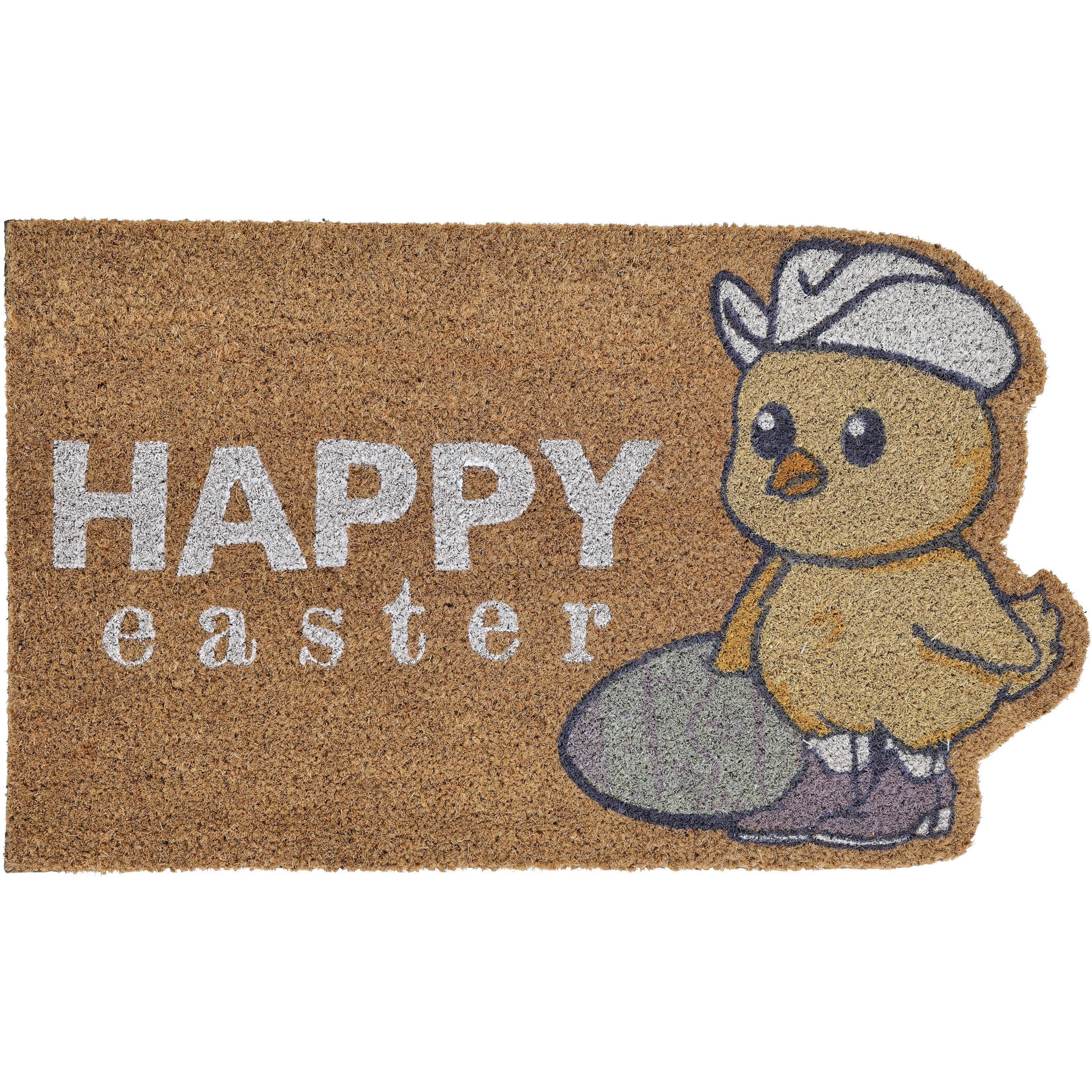 Destination Holiday Happy Easter Chick Coir Doormat - Shop Seasonal ...