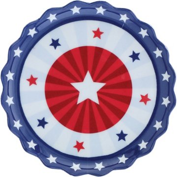 Destination Holiday Patriotic Appetizer Plate, 6.5''