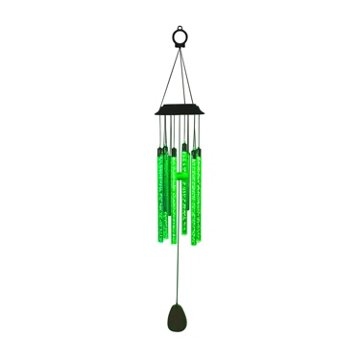 Destination Holiday Solar RGB Hanging Icicle Wind Chime