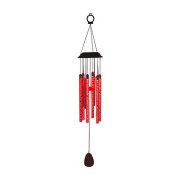 Destination Holiday Solar RGB Hanging Icicle Wind Chime