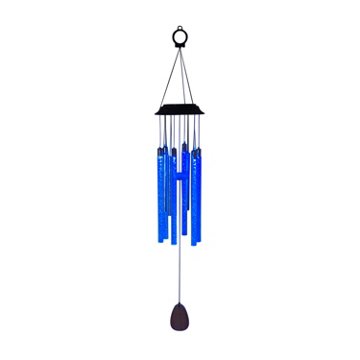 Destination Holiday Solar RGB Hanging Icicle Wind Chime