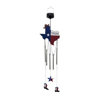 Destination Holiday Texas Solar Wind Chime