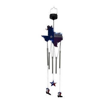 Destination Holiday Texas Solar Wind Chime