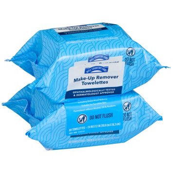 Hill Country Fare Water-Proof Makeup Remover Facial Cleansing Towelettes, 80 ct