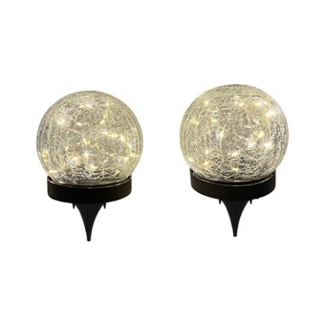 Destination Holiday Solar Crackle Balls, 2 pk