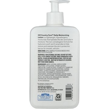 Hill Country Fare Daily Moisturizing Lotion - Normal to Dry Skin, Fragrance Free