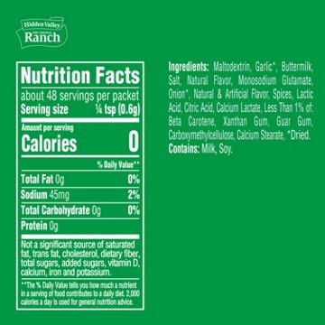 Hidden Valley Original Ranch Garlic Ranch Seasoning Dressing and Recipe Mix