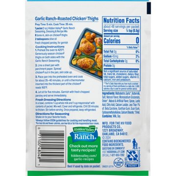 Hidden Valley Original Ranch Garlic Ranch Seasoning Dressing and Recipe Mix