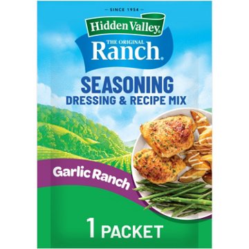 Hidden Valley Original Ranch Garlic Ranch Seasoning Dressing and Recipe Mix