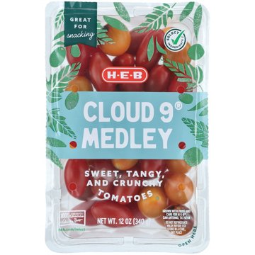 H-E-B Cloud 9 Medley Tomatoes, 12 oz