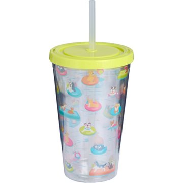 Destination Holiday Plastic Tumbler - Pool Pets, 17 oz
