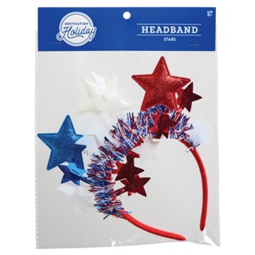 Destination Holiday Red, White & Blue Star Headband