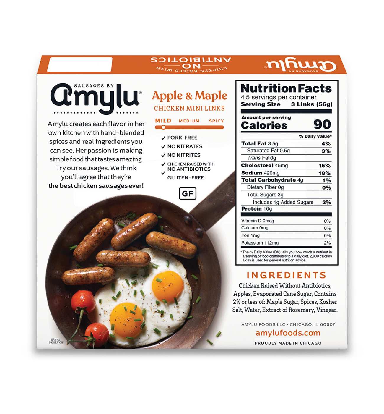 Amylu Apple & Maple Chicken Mini Links; image 2 of 2