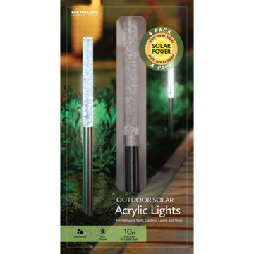 Merkury Innovations Outdoor Solar Acrylic Lights