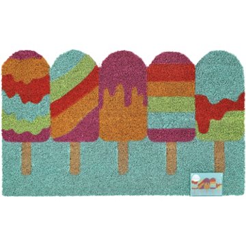 Destination Holiday Popsicles Coir Mat, 18'' x 30''