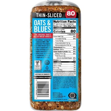 Dave's Killer Bread Organic Oats & Blues Thin Sliced Bread