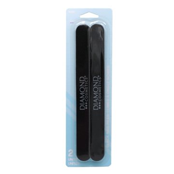 Diamond Cosmetics Black Nail Files, 2 ct