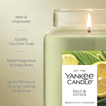 Yankee Candle Sage & Citrus Scented Jar Candle