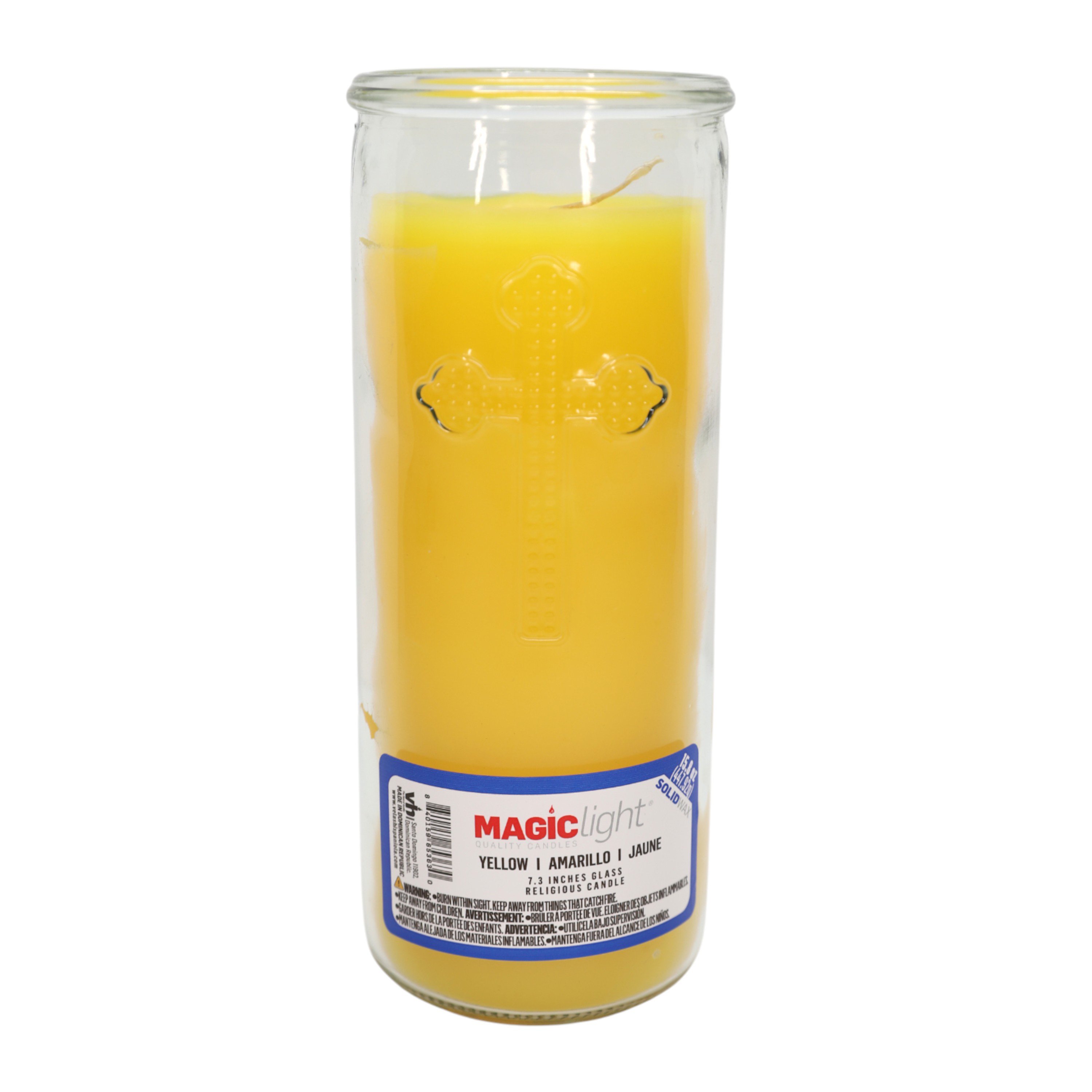 MagicLight Glass Religious Candle - Yellow Wax - Shop Candles at H-E-B