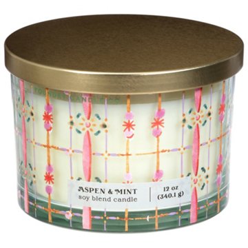 Foundry Candle Co. Aspen & Mint Scented Soy Blend 3 Wick Candle