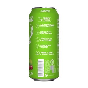 Bucked Up Lightly Carbonated 25g Protein Drink - Cherry Limeade