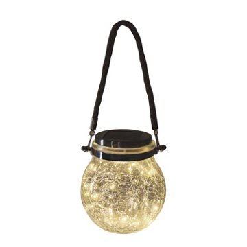 Destination Holiday Solar Fairy Light Glass