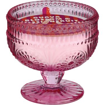 Destination Holiday Guava Blossom & Passionfruit Scented Cocktail Glass Candle, 7 oz