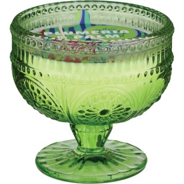 Destination Holiday Plumeria & Palm Scented Cocktail Glass Candle, 7 oz