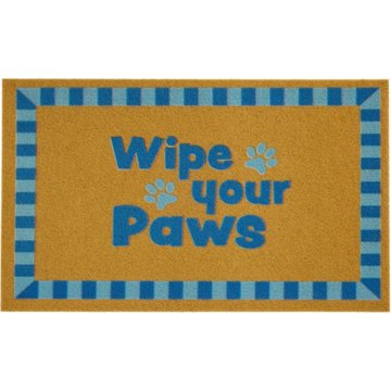 Destination Holiday Wipe Your Paws Coir Doormat, 18'' x 30''