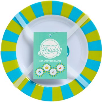 Destination Holiday Appetizer Plates - Dogs, 4 pk