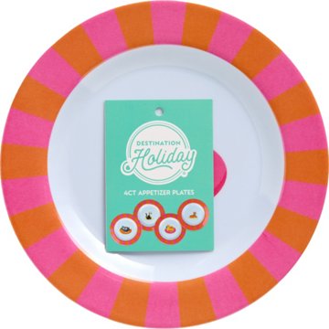 Destination Holiday Appetizer Plates - Cats, 4 pk