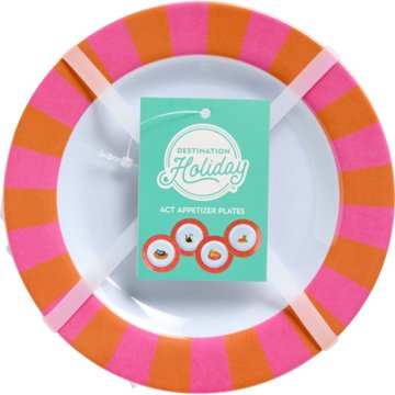Destination Holiday Appetizer Plates - Cats, 4 pk