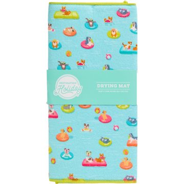 Destination Holiday Summer Pool Pets Drying Mat, 20.87'' x 13.98''