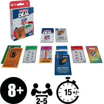 Monopoly Deal NFL Edition Card Game