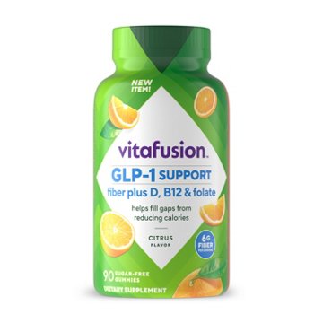 Vitafusion GLP-1 Support Fiber plus D, B12 & Folate, 90 ct
