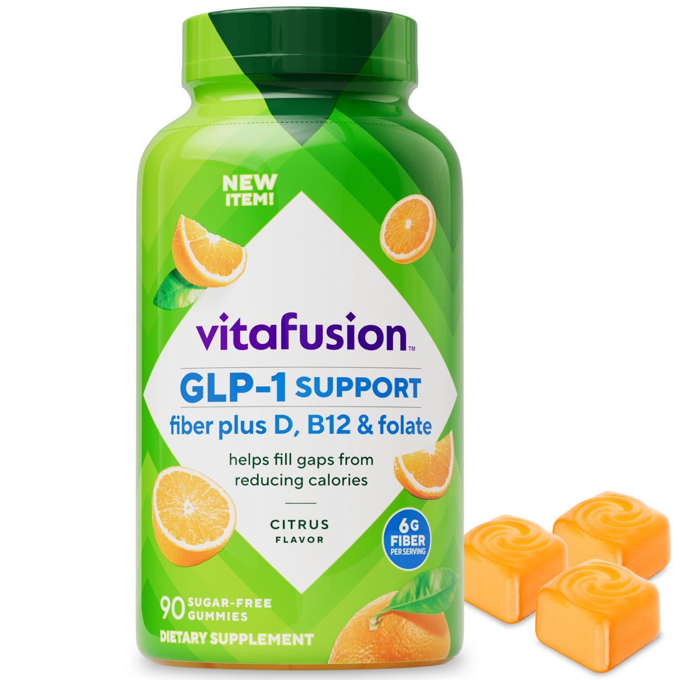 Vitafusion GLP-1 Support Fiber plus D, B12 & Folate; image 5 of 5