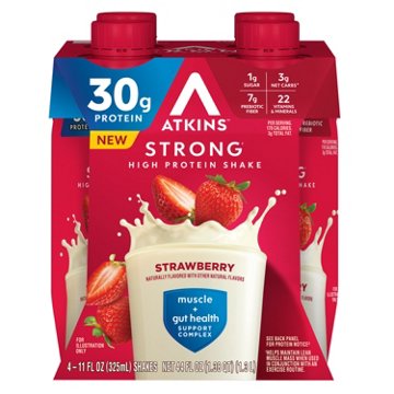 Atkins Strong Strawberry High Protein Shake - 30g Protein