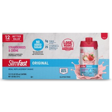 SlimFast Original Meal Replacement Shakes - Strawberry & Cream