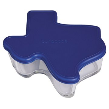 our goods Texas Borosilicate Glass Food Storage Container - Blue