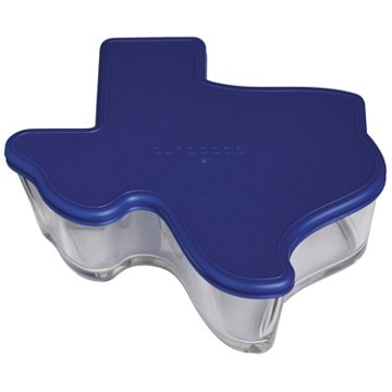 our goods Texas Borosilicate Glass Food Storage Container – Blue