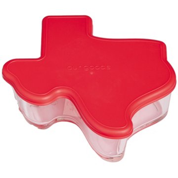 our goods Texas Borosilicate Glass Food Storage Container – Red