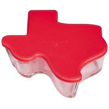our goods Texas Borosilicate Glass Food Storage Container – Red