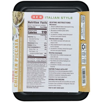 H-E-B Fully Cooked Italian Style Chicken Piccata