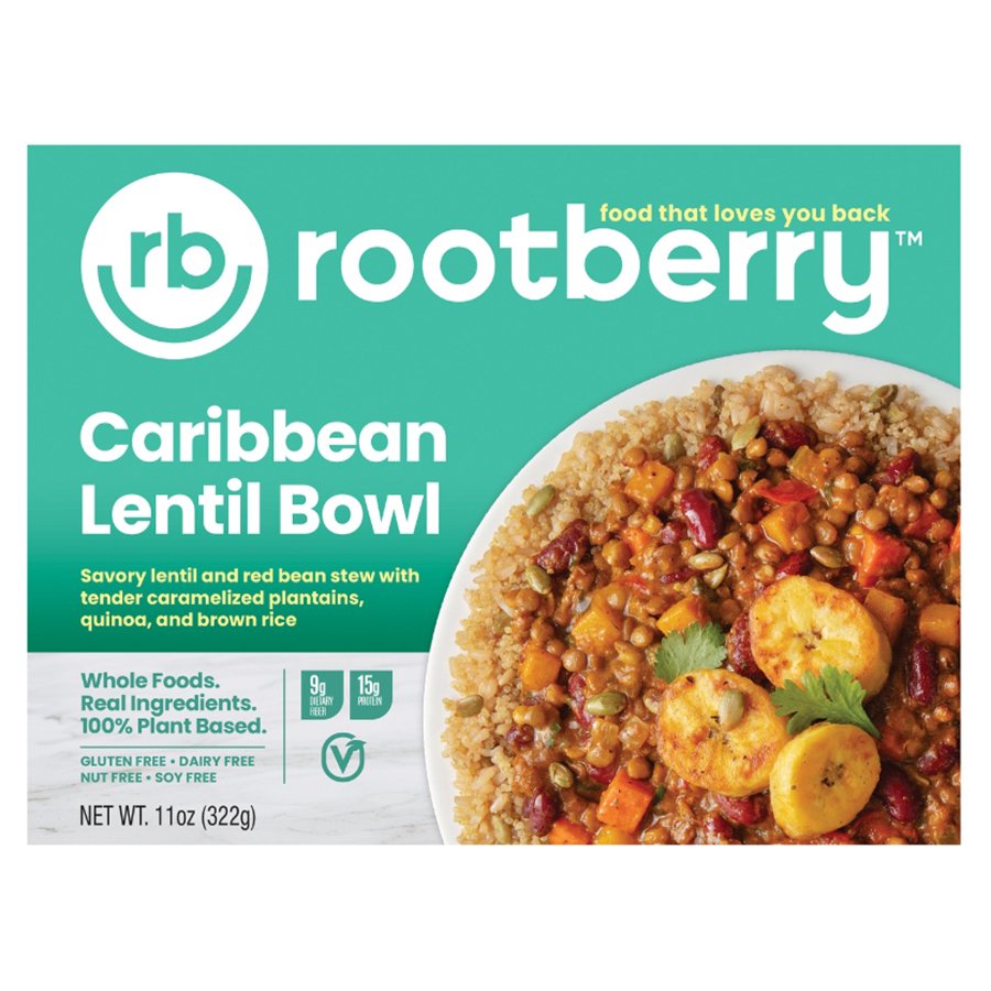 Rootberry Plant-Based Caribbean Lentil Bowl, 11 oz | Central Market ...
