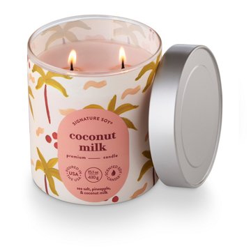 Signature Soy Coconut Milk Scented Jar Candle, 15.1 oz